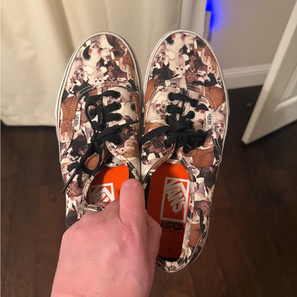 Vans ASPCA Cat Print Sneakers – Animal Lover Shoes, Rare Collab